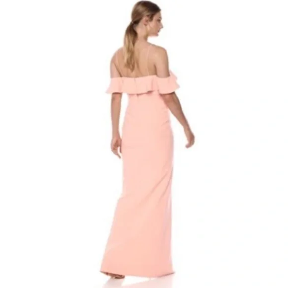 LIKELY Shania Off the Shoulder Dress Gown 4